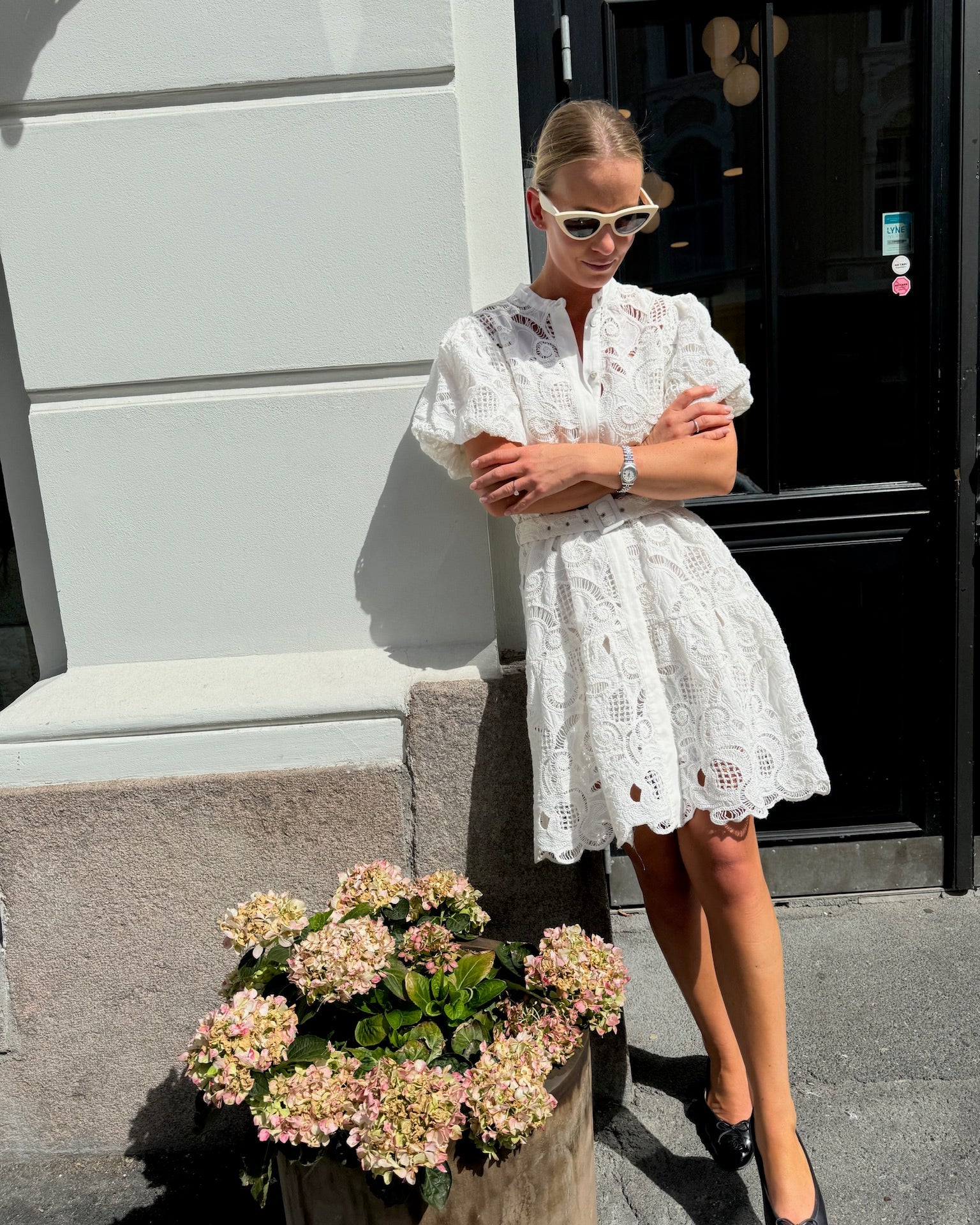 YASSANA Short Dress - Star White